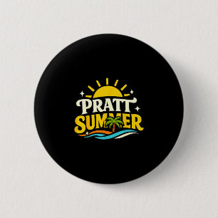 Badge Rond 5 Cm Drôle rétro pratt été californie politique