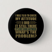 Badge Rond 5 Cm Drôle sarcastique citations introverti sarcasme hu (Devant)