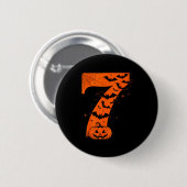Badge Rond 5 Cm Drôle Six Sept 6 7 Conception de Mème Couples Hall (Devant & derrière)