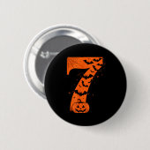 Badge Rond 5 Cm Drôle Six Sept 6 7 Mème Conception Couples Hallowe (Devant & derrière)