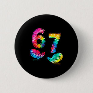 Badge Rond 5 Cm Drôle Six Sept 6 7 Mème Génération Alpha Argot 6 7