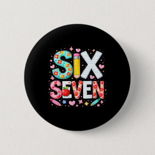 Badge Rond 5 Cm Drôle Six Sept 6 7 Professeur Meme Math Clroom Hum