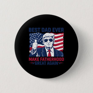 Badge Rond 5 Cm Drôle Trump Fête des Pères Meilleur Papa Pour Gran