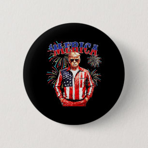 Badge Rond 5 Cm Drôle Trump Golfe des États-Unis Amérique Trump 4