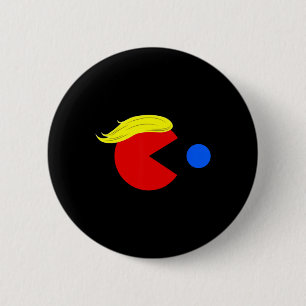 Badge Rond 5 Cm Drôle Trump Man 2024 Pac Tee - Trump Man Ne Pac Bl