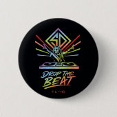 Badge Rond 5 Cm Drop the Beat : DJ Scooby-Doo (Devant)