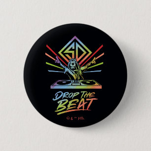 Badge Rond 5 Cm Drop the Beat : DJ Scooby-Doo