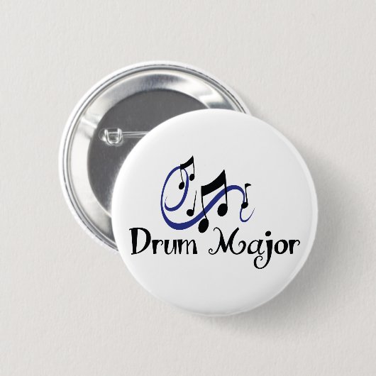 Badge Rond 5 Cm Drum Major (Devant & derrière)