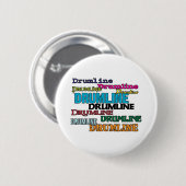 Badge Rond 5 Cm Drumline multi (Devant & derrière)