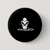 Badge Rond 5 Cm Drums Tenor (Devant)