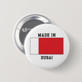 Badge Rond 5 Cm Dubaï, EAU (Devant & derrière)