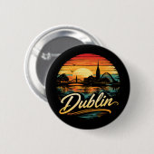 Badge Rond 5 Cm Dublin (Devant & derrière)