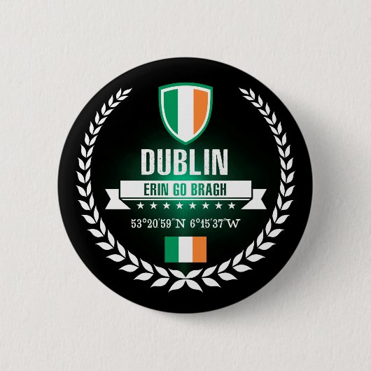 Badge Rond 5 Cm Dublin (Devant)