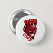 Badge Rond 5 Cm Dubstep Devil (Devant & derrière)