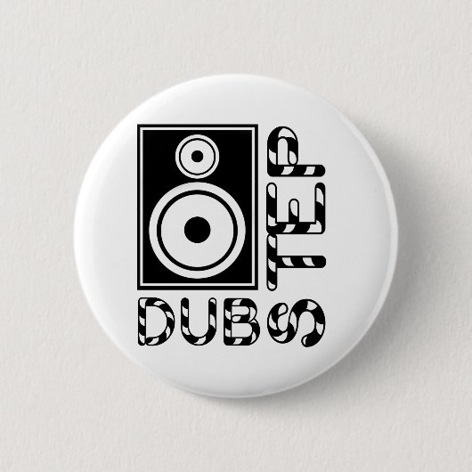 Badge Rond 5 Cm Dubstep Loudspeaker E (Devant)