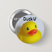 Badge Rond 5 Cm Duck U (Devant & derrière)