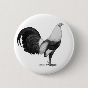 Badge Rond 5 Cm Duckwing Gamecock