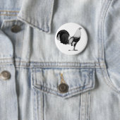 Badge Rond 5 Cm Duckwing Gamecock (En situation)