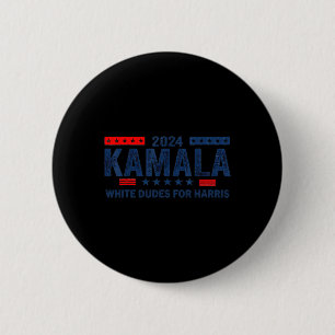 Badge Rond 5 Cm Dudes Pour Kamala Harris 2024 Pour Élection Du Pré