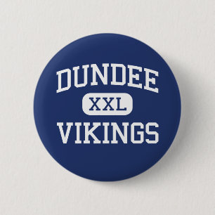 Badge Rond 5 Cm Dundee - Vikings - lycée - Dundee Michigan