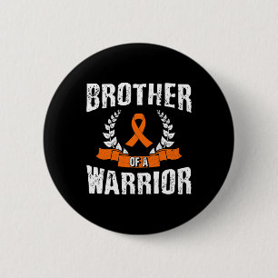 Badge Rond 5 Cm D'Une Leucémie Guerrière Sensibilisation