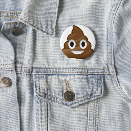 Badge Rond 5 Cm Dunette de sourire Emoji (En situation)