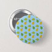 Badge Rond 5 Cm durians bleus (Devant & derrière)