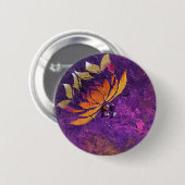Badge Rond 5 Cm Duvet de Lotus (Devant & derrière)