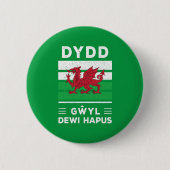 Badge Rond 5 Cm Dydd Giles Dewi Hapus Joyeux St Davids Jour 2 (Devant)