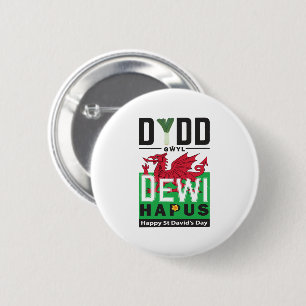Badge Rond 5 Cm Dydd Giles Dewi Hapus Joyeux St Davids Jour 6