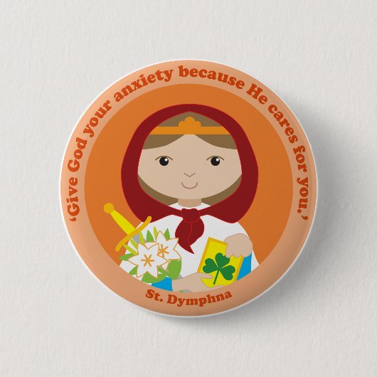 Badge Rond 5 Cm Dymphna (Devant)