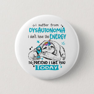Badge Rond 5 Cm Dysautonomia Sensibilisation Mois Ribbon Cadeaux
