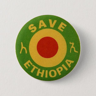 BADGE ROND 5 CM E.W.F. INC. - ÉCONOMIES ETHIOPIE - BOUTONS