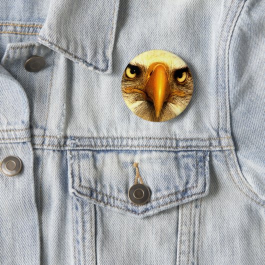 Badge Rond 5 Cm Eagle (En situation)