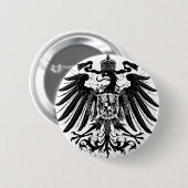 Badge Rond 5 Cm Eagle prussien noir (Devant & derrière)