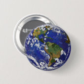 Badge Rond 5 Cm Earth Button (Devant & derrière)