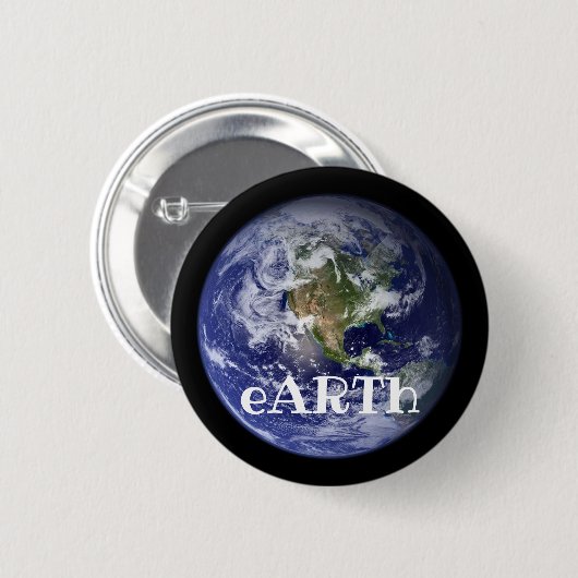 Badge Rond 5 Cm eARTh (modifier les mots) (Devant & derrière)