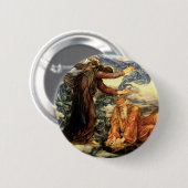 Badge Rond 5 Cm Earthbound par Evelyn De Morgan, Art victorien (Devant & derrière)