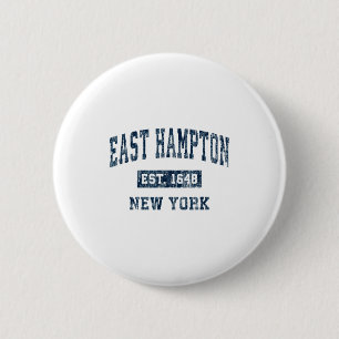 Badge Rond 5 Cm East Hampton New York Ny Conception Nav Srts Vinta