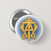 Badge Rond 5 Cm Easter Button (Devant & derrière)