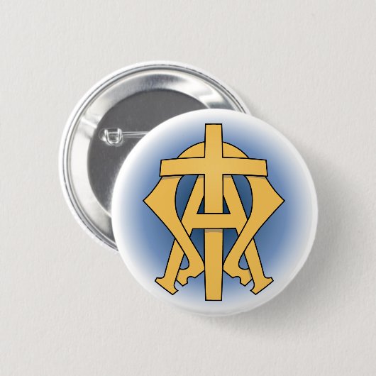 Badge Rond 5 Cm Easter Button (Devant & derrière)