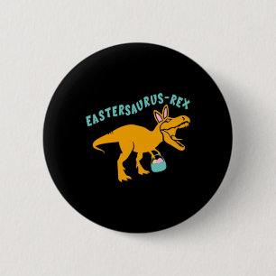Badge Rond 5 Cm Eastersaurus Cadeau de dinosaure de Pâques pour ad