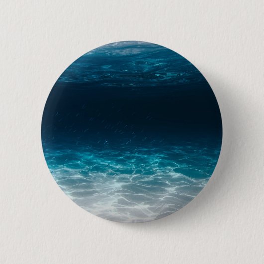 Badge Rond 5 Cm Eau de mer sous la mer (Devant)