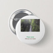 Badge Rond 5 Cm eau océan plage photo ajouter nom texte place été (Devant & derrière)