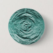 Badge Rond 5 Cm Eau Turquoise (Devant)