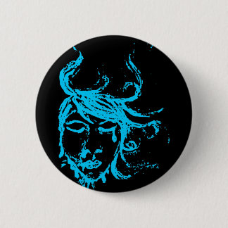 Badge Rond 5 Cm eaux bleues