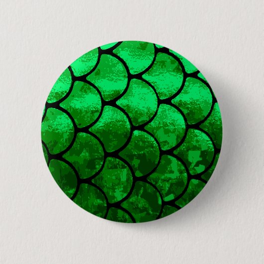 Badge Rond 5 Cm écailles de poisson (Devant)