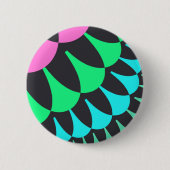 Badge Rond 5 Cm Écales bleu clair et vert (Devant)