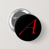 Badge Rond 5 Cm Écarlate athée un bouton (Devant & derrière)