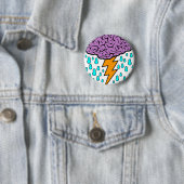 Badge Rond 5 Cm Échange d'idées (En situation)